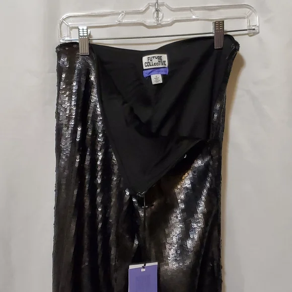 Future Collective with Kahlana Barfield Brown High-Rise Sequin Flare Pan… - Picture 14 of 16